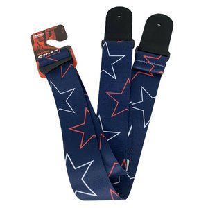 D'Addario Woven Guitar Strap; stars and stripes